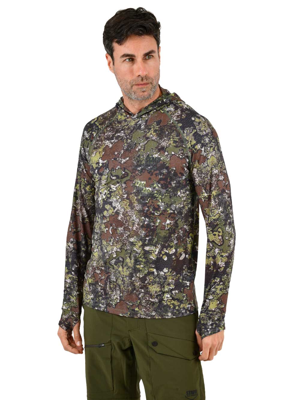 Khagan UV Korumalı Performans T-Shirt - Bushman Camo - Stafu Pro Series