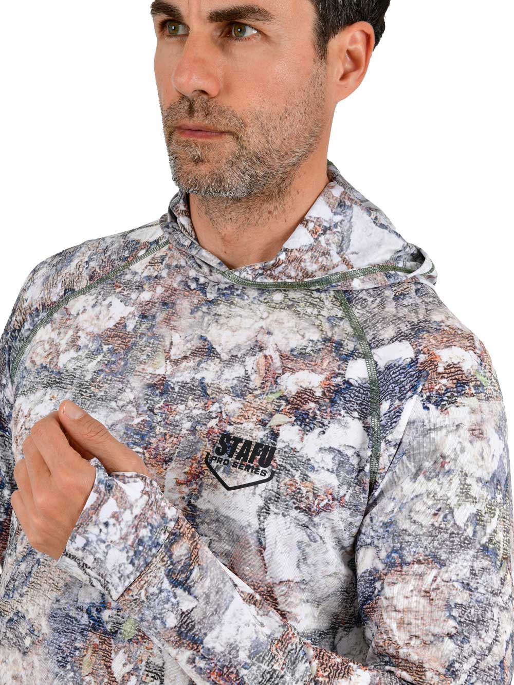 Khagan UV Korumalı Performans T-Shirt - Lime Stone Camo - Stafu Pro Series