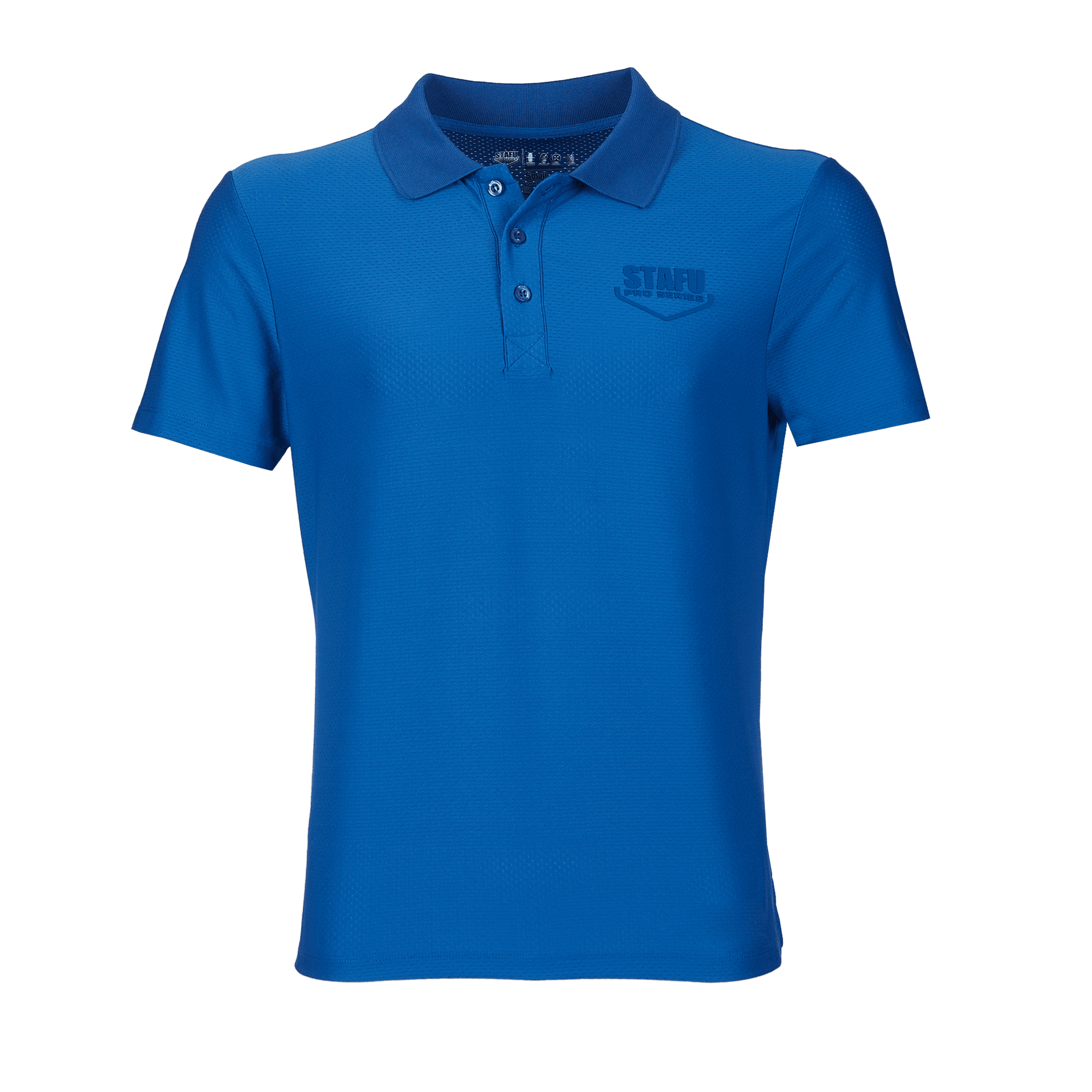 League UV Korumalı Performans Polo Yaka T-shirt - Blue - Stafu Pro Series