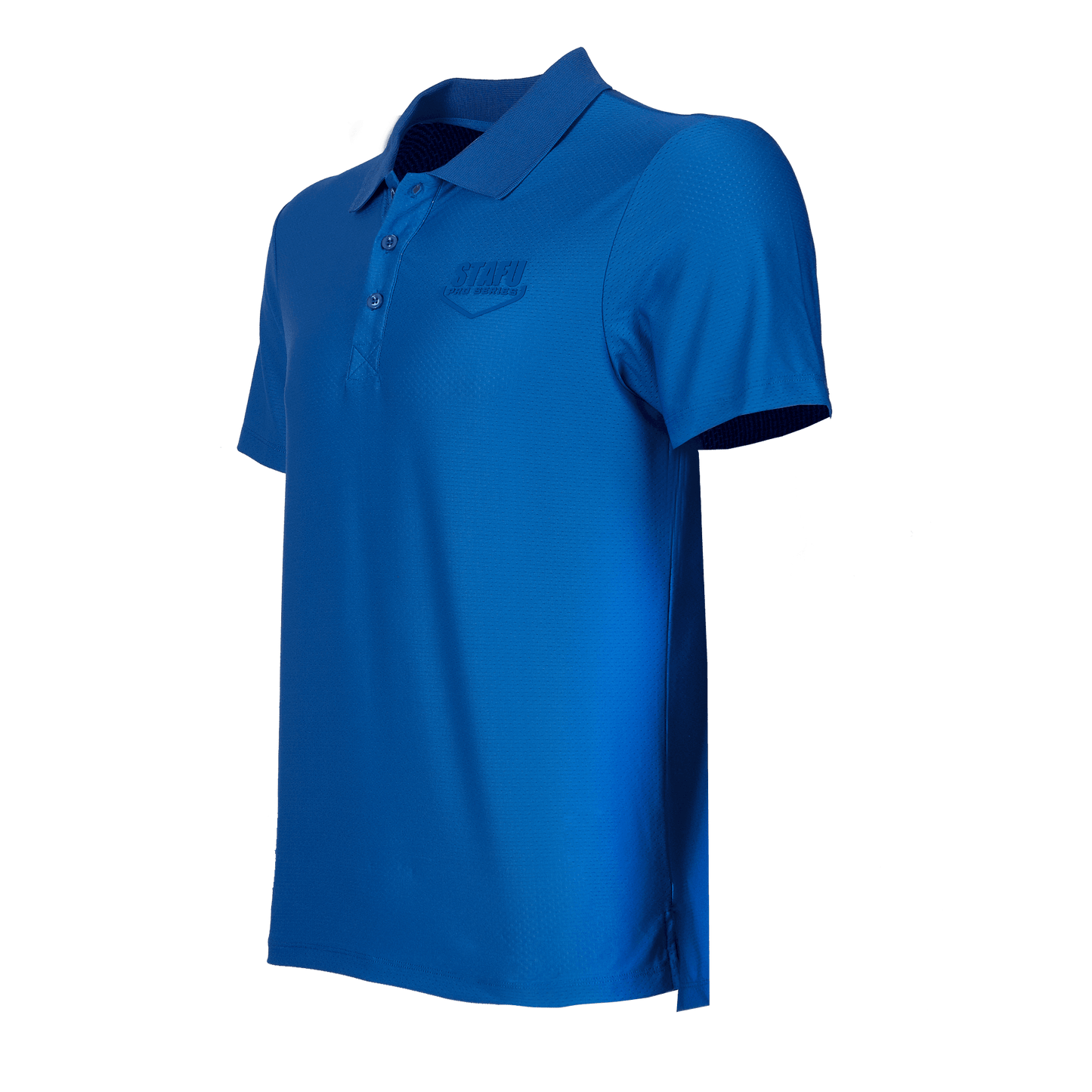League UV Korumalı Performans Polo Yaka T-shirt - Blue - Stafu Pro Series