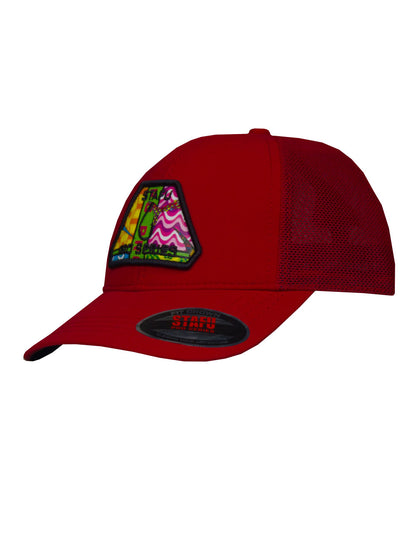 North Şapka - Kırmızı - Fish Eye Aplike - Stafu Pro Series