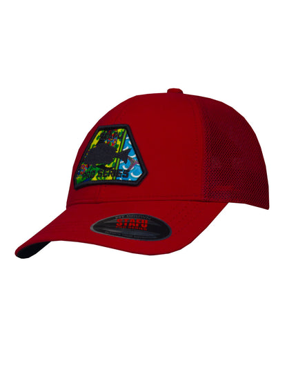 North Şapka - Kırmızı - Fish Eye Aplike - Stafu Pro Series