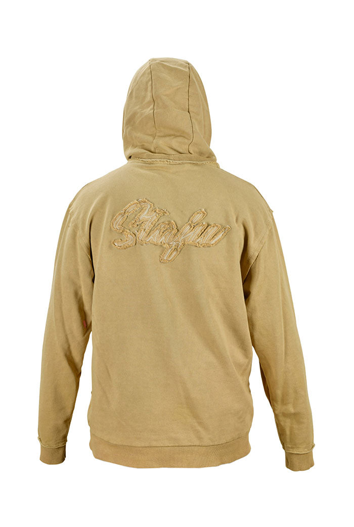 Old Bastard Crew Neck Long Sleeve Acid Wash Sweatshirt - Tarpoon - Gray 