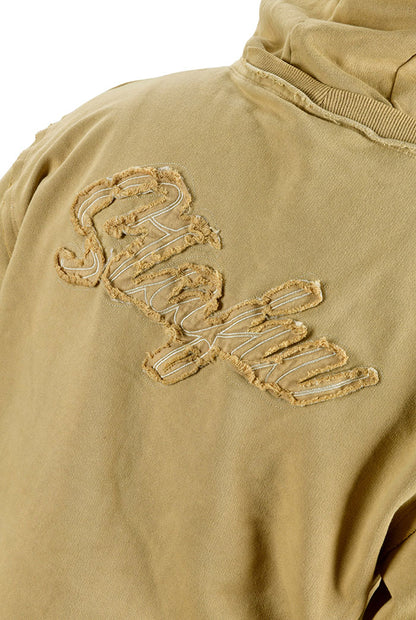 Old Bastard Crew Neck Long Sleeve Acid Wash Sweatshirt - Tarpoon - Gray 