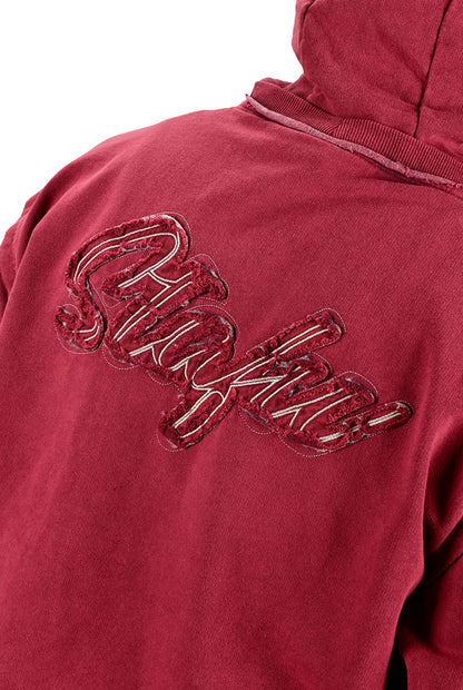 Old Bastard Crew Neck Long Sleeve Acid Wash Sweatshirt - Tarpoon - Gray 