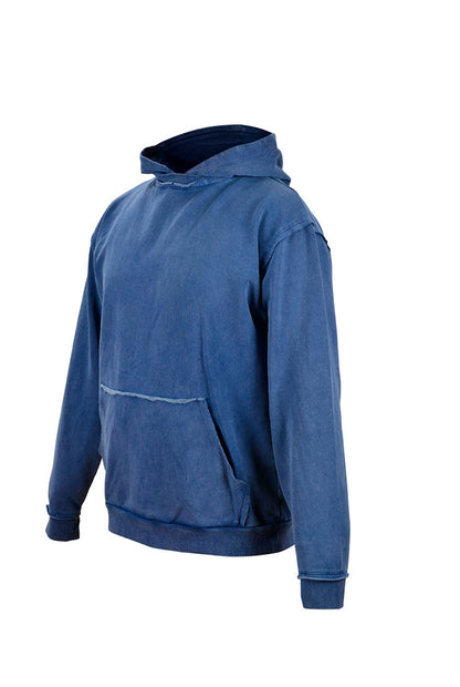 Old Bastard Crew Neck Long Sleeve Acid Wash Sweatshirt - Tarpoon - Gray 