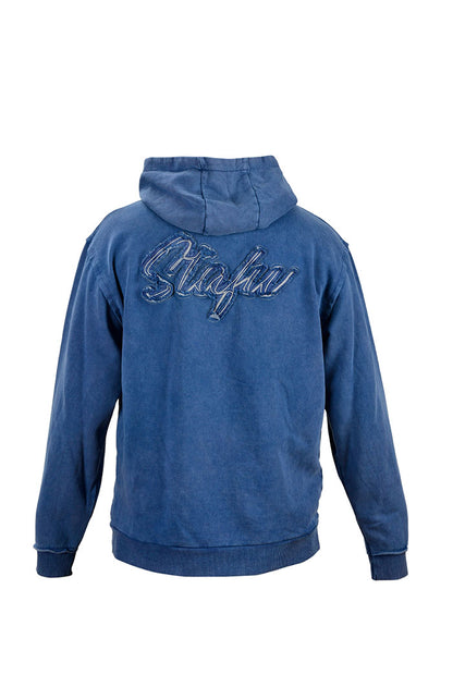Old Bastard Crew Neck Long Sleeve Acid Wash Sweatshirt - Tarpoon - Gray 