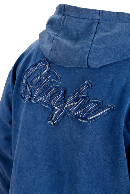 Old Bastard Crew Neck Long Sleeve Acid Wash Sweatshirt - Tarpoon - Gray 
