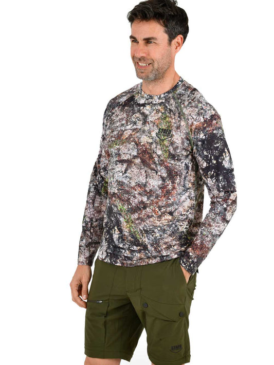 Orlok Yuvarlak Yaka UV Korumali T-Shirt - Altai Camo - Stafu Pro Series