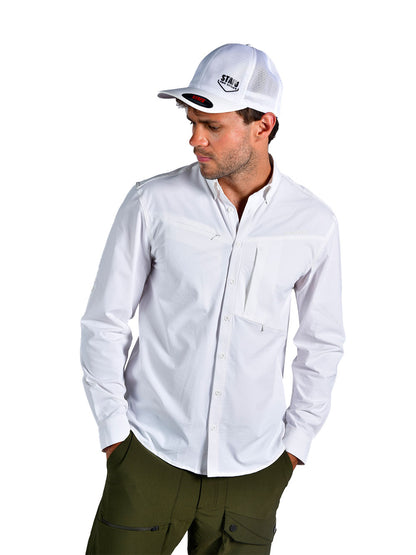 Outlander Uzun Kollu Gömlek - Beyaz