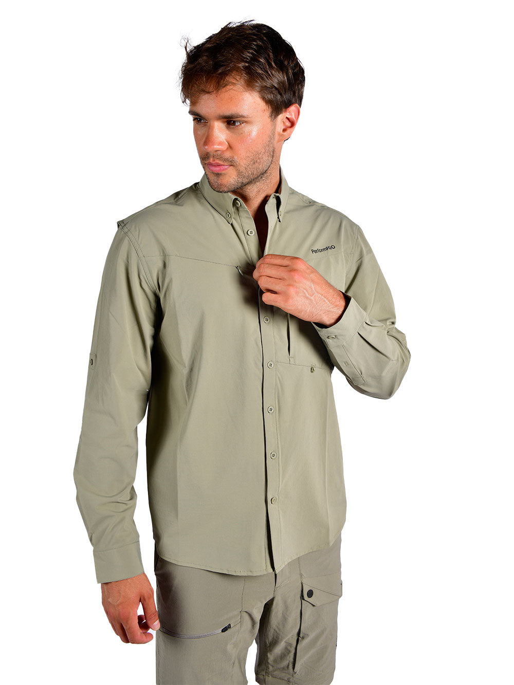 Outlander Uzun Kollu Gömlek - Haki