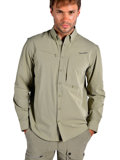 Outlander Uzun Kollu Gömlek - Haki