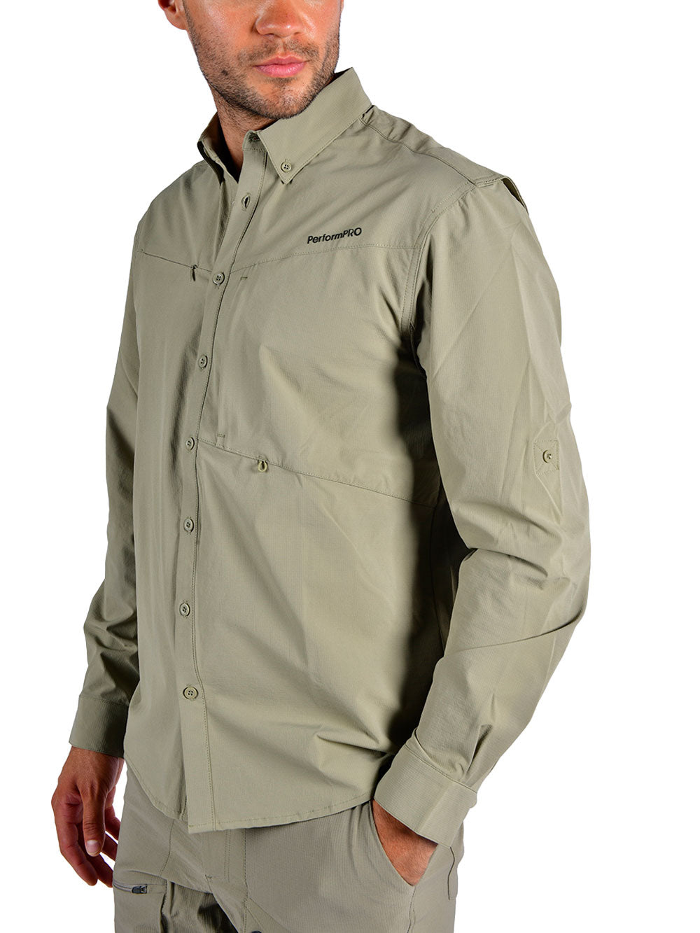 Outlander Uzun Kollu Gömlek - Haki