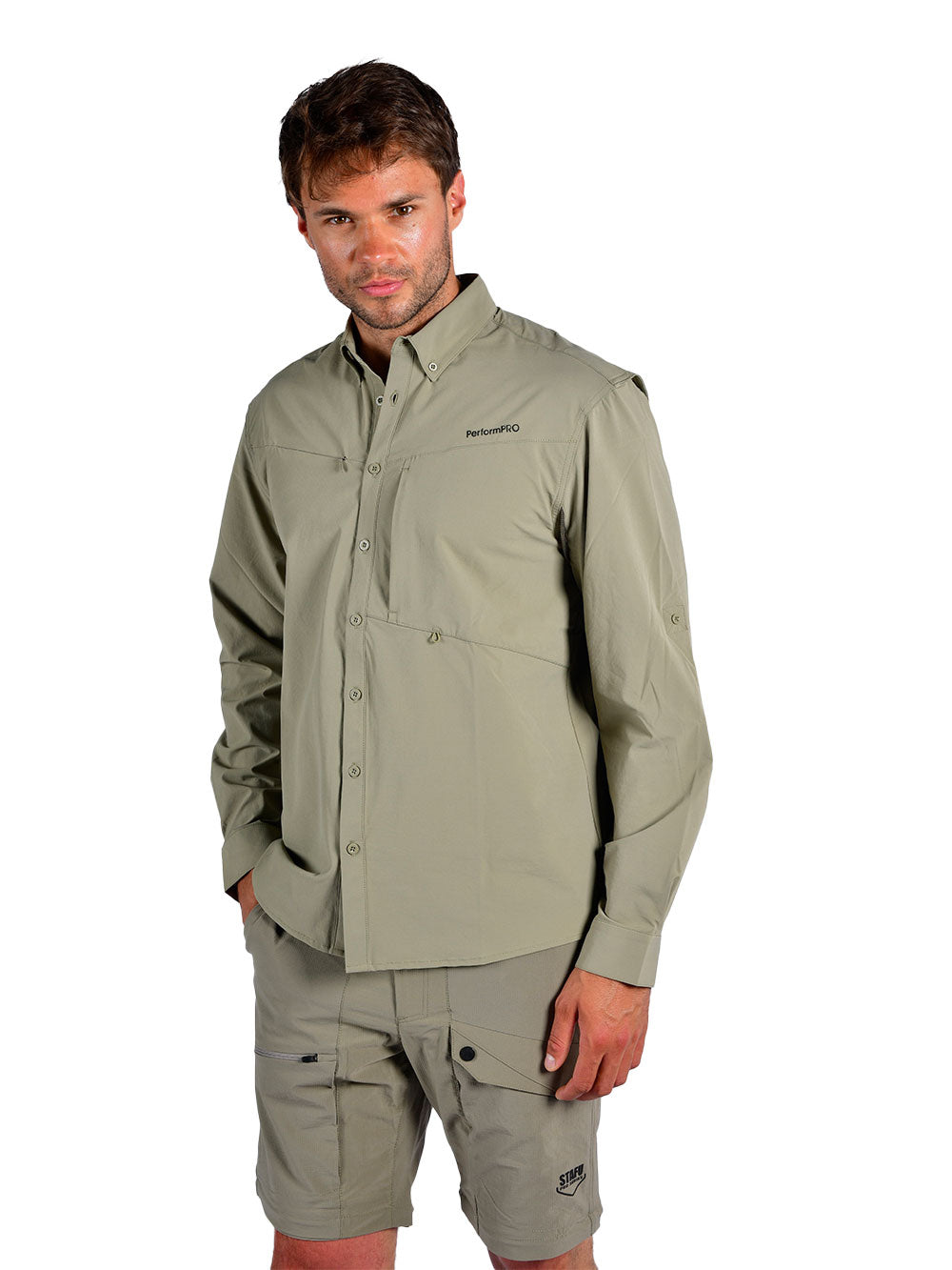 Outlander Uzun Kollu Gömlek - Haki