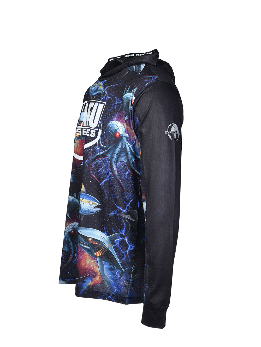 Outrigger Kapüşonlu UV Korumalı Performans T-Shirt - Droid