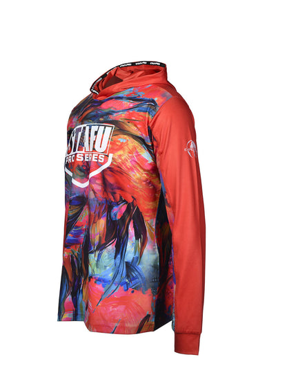 Outrigger Hooded UV Protection Performance T-Shirt - Dusk