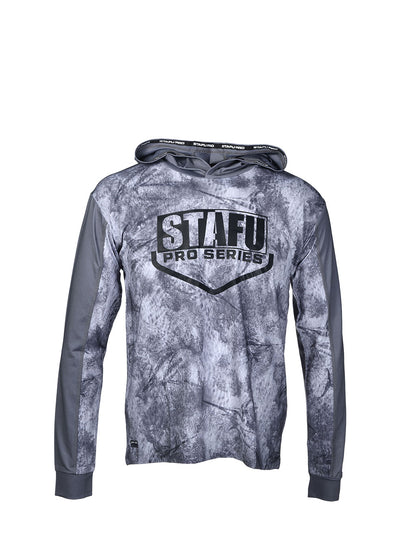 Outrigger Hooded UV Protection Performance T-Shirt - Marlin Mania Grey