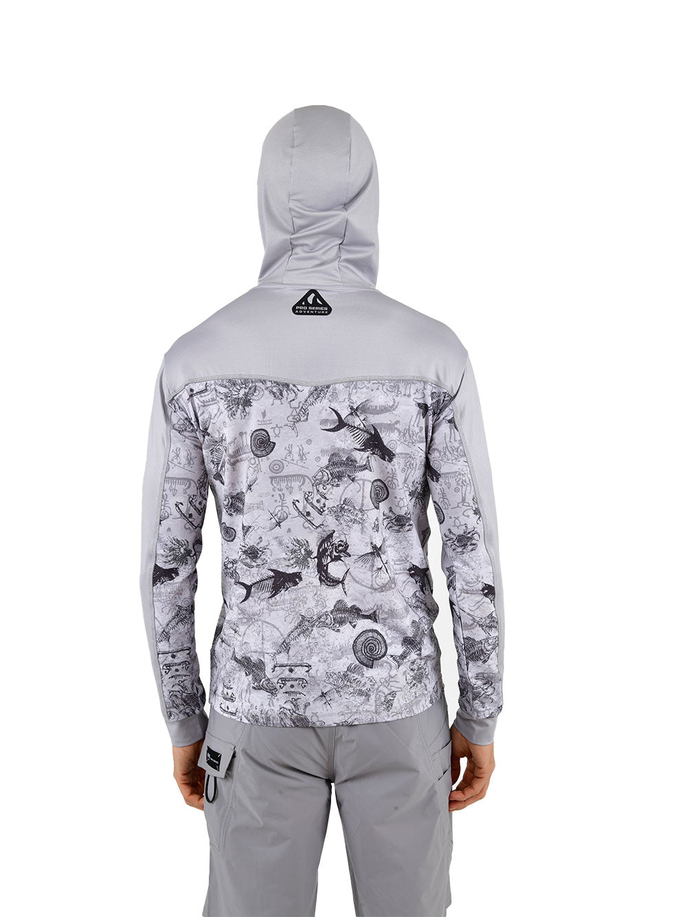 Outrigger Kapüşonlu UV Korumalı Performans T-Shirt - Paleo Grey - Stafu Pro Series