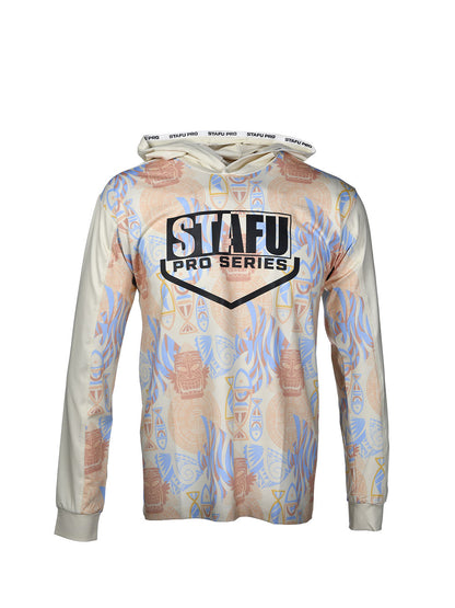 Outrigger Hooded UV Protection Performance T-Shirt - Samoa Yellow