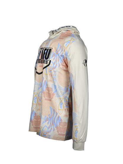 Outrigger Hooded UV Protection Performance T-Shirt - Samoa Yellow