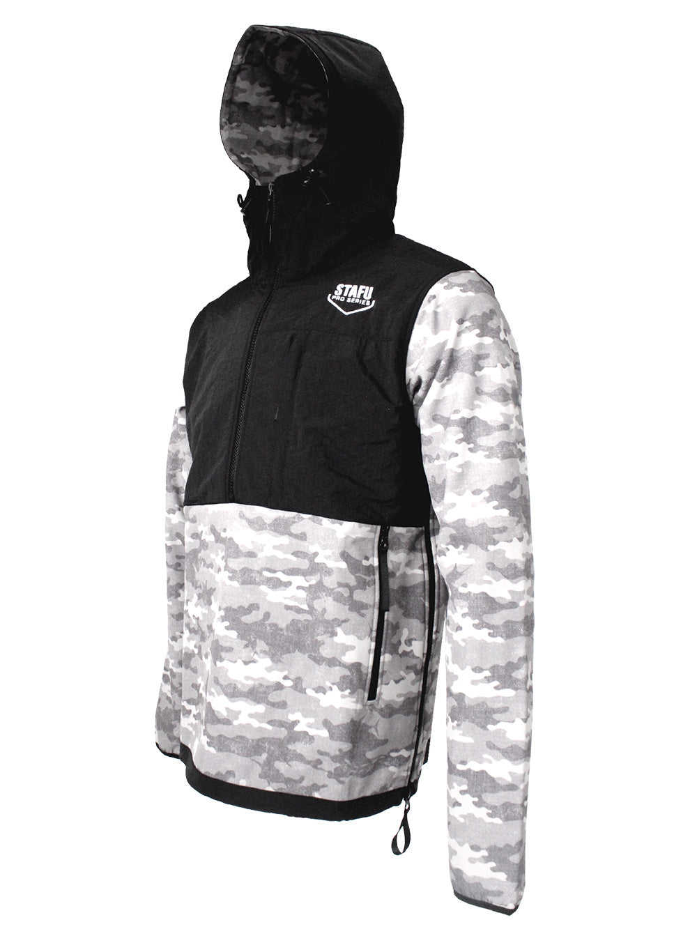 Peak SoftShell Anorak - Camo Gri - Stafu Pro Series