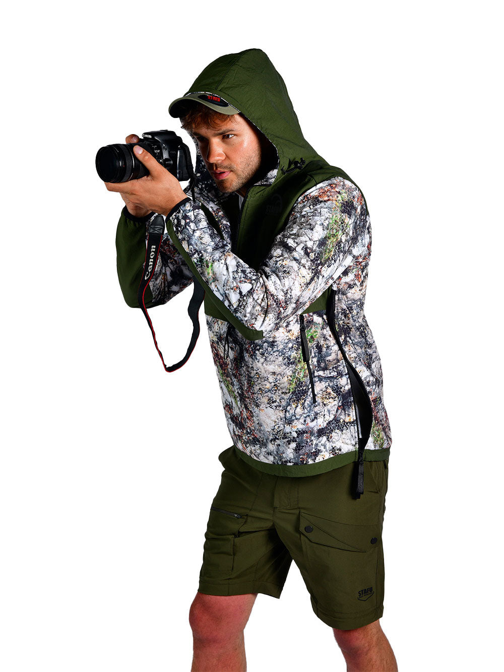 Peak SoftShell Anorak - Siberian Camo ''STAFUHUNT'' VS ''STAFUHUNT''