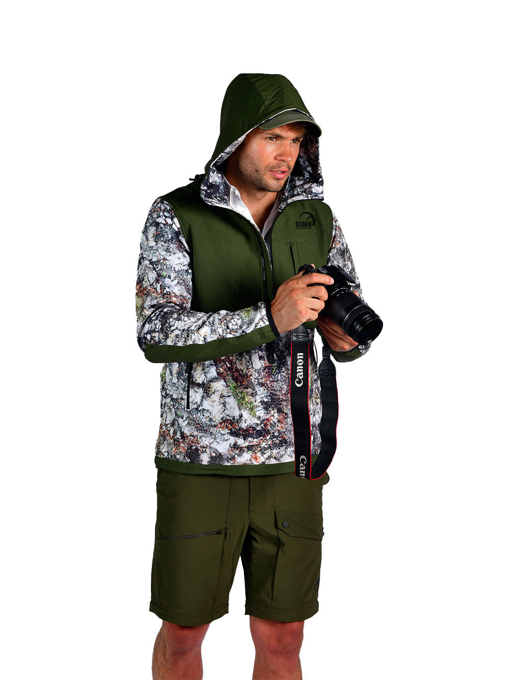 Peak SoftShell Anorak - Siberian Camo ''STAFUHUNT'' VS ''STAFUHUNT''