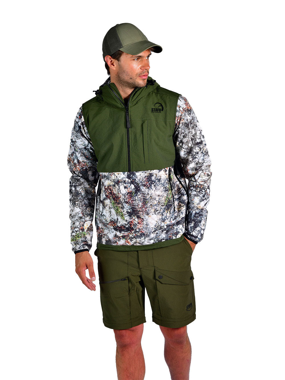 Peak SoftShell Anorak - Siberian Camo ''STAFUHUNT'' VS ''STAFUHUNT''