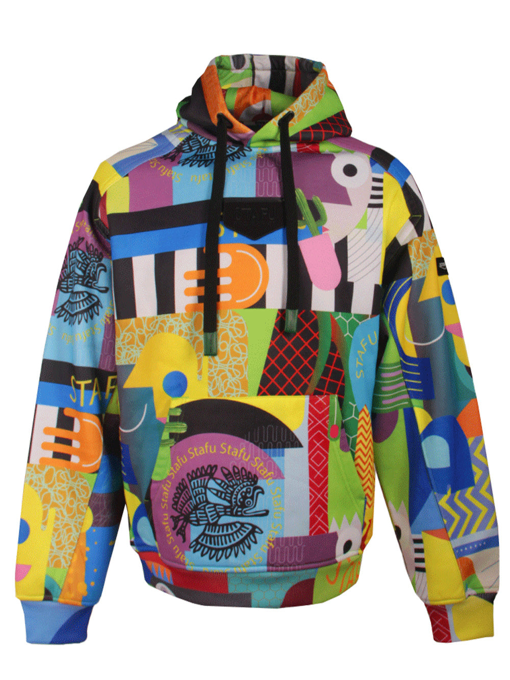 Prime Kapüşonlu Sweatshirt - Colorful Faces - Stafu Pro Series