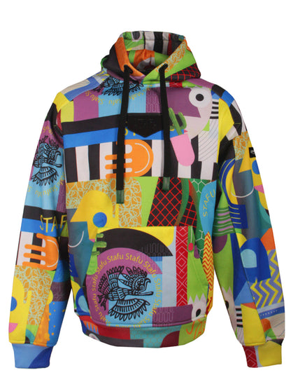 Prime Kapüşonlu Sweatshirt - Colorful Faces - Stafu Pro Series