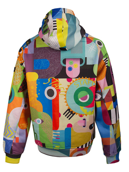 Prime Kapüşonlu Sweatshirt - Colorful Faces - Stafu Pro Series
