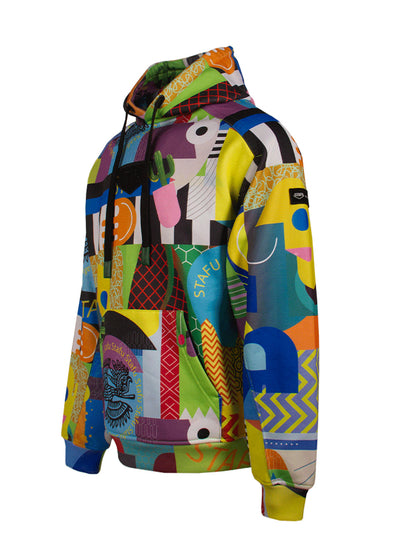 Prime Kapüşonlu Sweatshirt - Colorful Faces - Stafu Pro Series