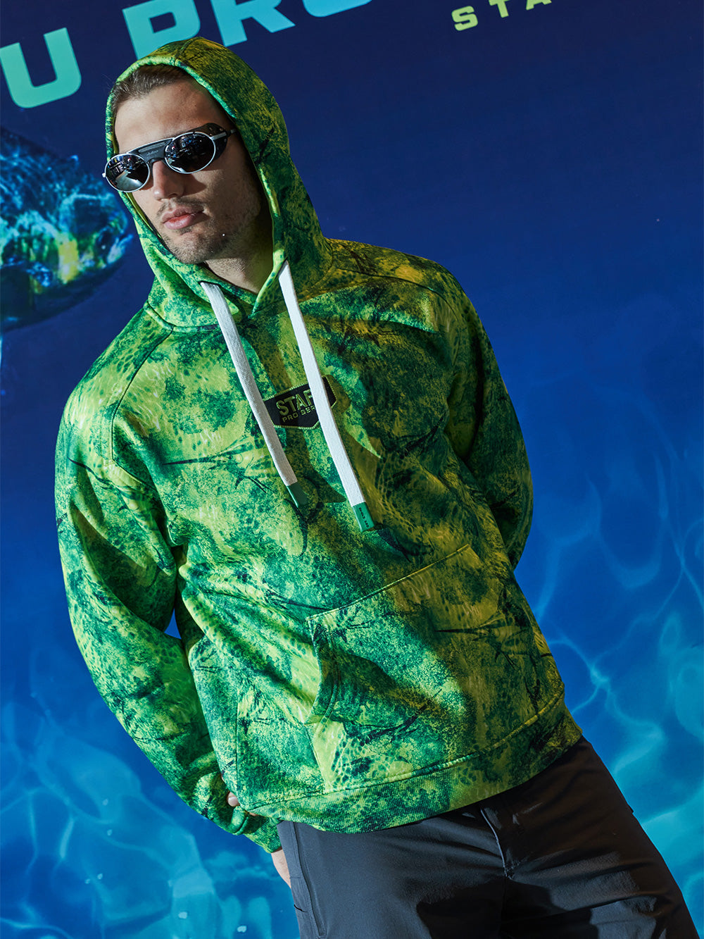 Prime Hooded Sweatshirt - Marlin Mania Green