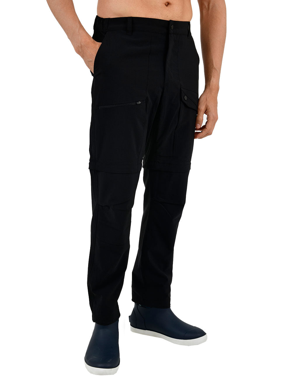 Protrek Erkek Dönüştürülebilir Pantolon – Şort/Pantolon 2’si 1 Arada-Siyah - Stafu Pro Series