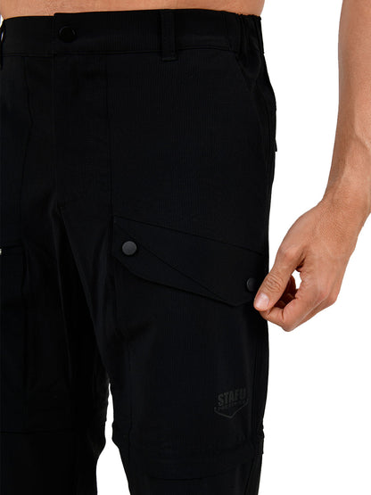 Protrek Erkek Dönüştürülebilir Pantolon – Şort/Pantolon 2’si 1 Arada-Siyah - Stafu Pro Series
