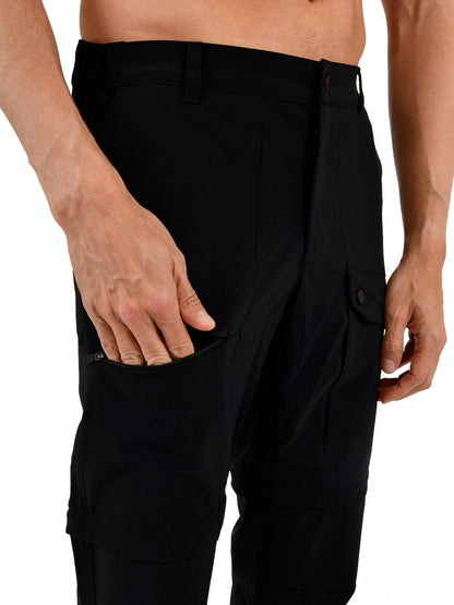 Protrek Erkek Dönüştürülebilir Pantolon – Şort/Pantolon 2’si 1 Arada-Siyah - Stafu Pro Series