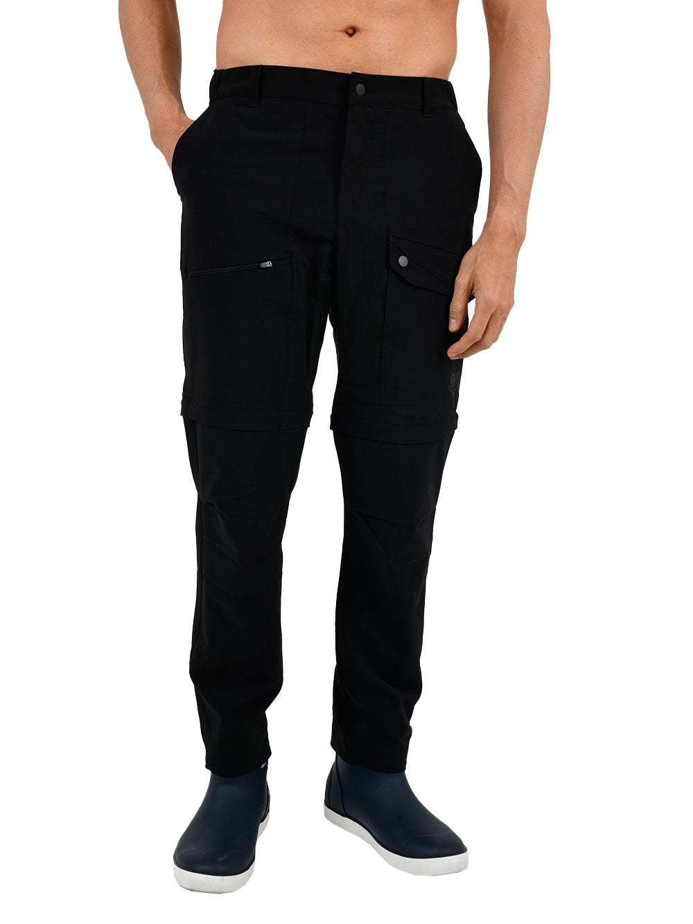 Protrek Erkek Dönüştürülebilir Pantolon – Şort/Pantolon 2’si 1 Arada-Siyah - Stafu Pro Series