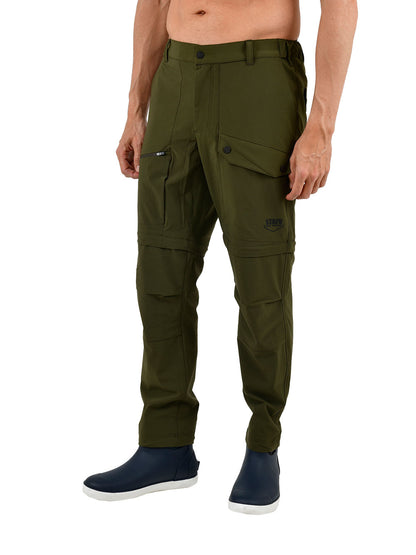 Protrek Erkek Dönüştürülebilir Pantolon – Şort/Pantolon 2’si 1 Arada-Yeşil - Stafu Pro Series