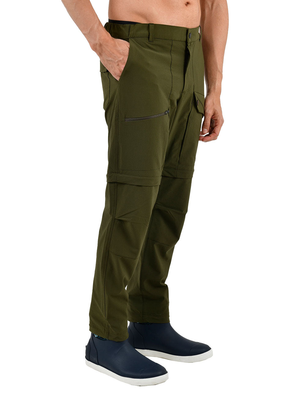 Protrek Erkek Dönüştürülebilir Pantolon – Şort/Pantolon 2’si 1 Arada-Yeşil - Stafu Pro Series