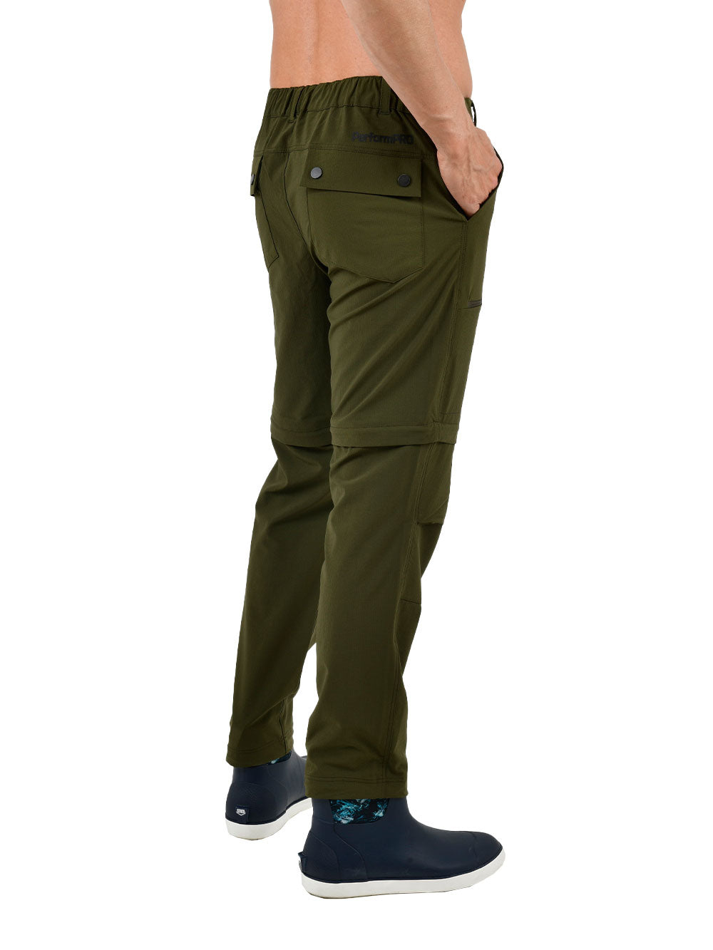 Protrek Erkek Dönüştürülebilir Pantolon – Şort/Pantolon 2’si 1 Arada-Yeşil - Stafu Pro Series