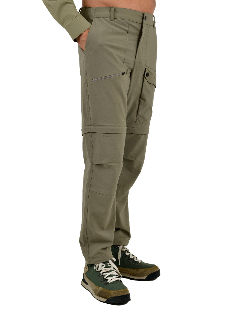 Protrek Erkek Dönüştürülebilir Pantolon – Şort/Pantolon 2’si 1 Arada-Haki - Stafu Pro Series