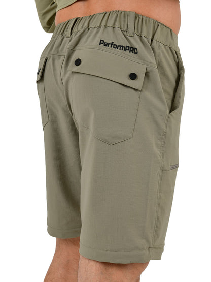 Protrek Erkek Dönüştürülebilir Pantolon – Şort/Pantolon 2’si 1 Arada-Haki - Stafu Pro Series