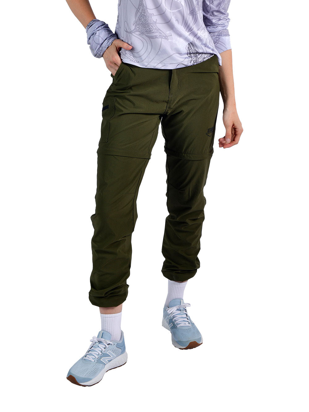 Protrek Kadin Dönüştürülebilir Pantolon – Şort/Pantolon 2’si 1 Arada- Haki