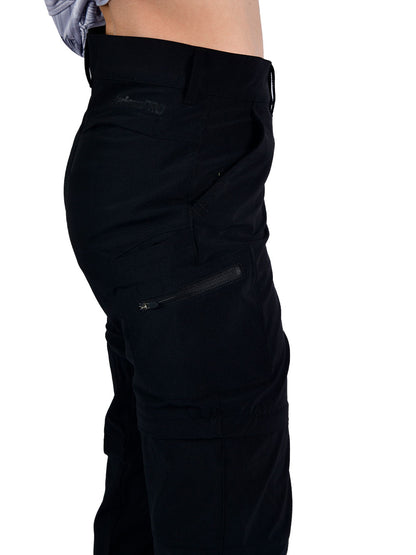 Protrek Kadin Dönüştürülebilir Pantolon – Şort/Pantolon 2’si 1 Arada-Siyah
