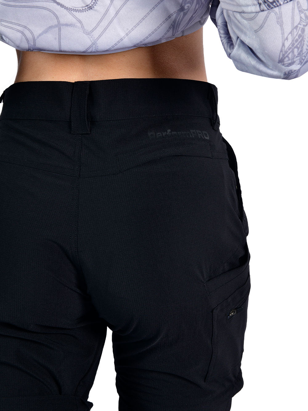 Protrek Kadin Dönüştürülebilir Pantolon – Şort/Pantolon 2’si 1 Arada-Siyah