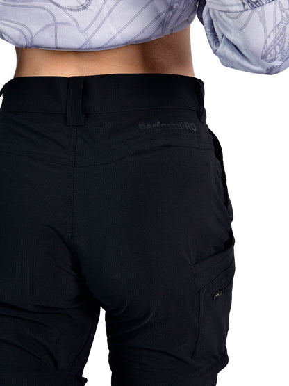Protrek Kadin Dönüştürülebilir Pantolon – Şort/Pantolon 2’si 1 Arada-Siyah