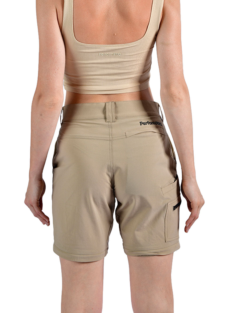 Protrek Kadin Dönüştürülebilir Pantolon – Şort/Pantolon 2’si 1 Arada-Bej