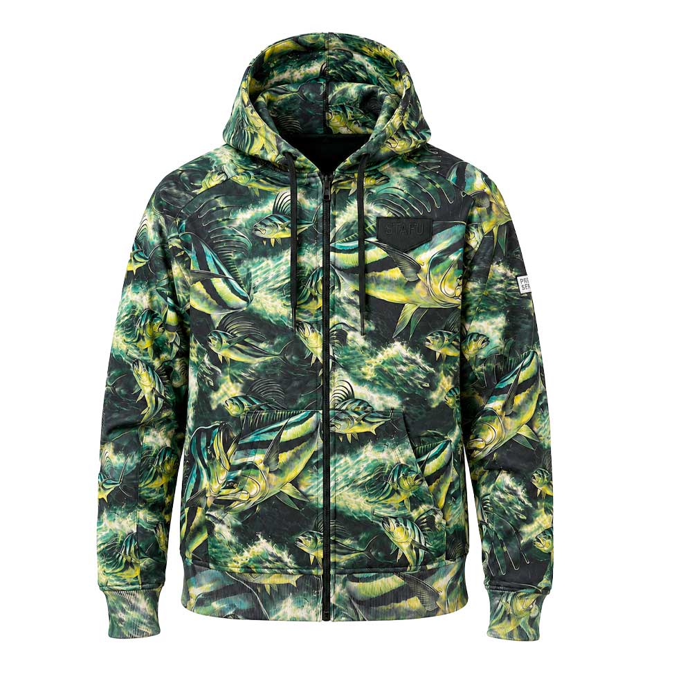 Jedi Zippered Hooded Sweatshirt - Stamp