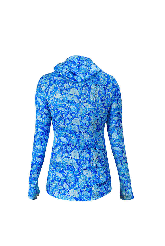 Sirena Kadın Rashguard - The Kiss Blue