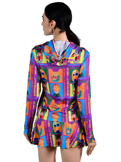 Sirena Kadın Rashguard - Funny Face